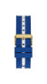 GUESS Gold-Tone Chronograph Watch Blue