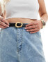 Фото #8 товара ASOS DESIGN CURVE waist and hip jeans belt with oval buckle design