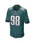 Фото #2 товара Men's Jalen Carter Midnight Green Philadelphia Eagles 2023 NFL Draft First Round Pick Game Jersey