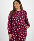 ფოტო #2 პროდუქტის Family Pajamas Plus Size 2-Pc. Cotton Gnomes Pajamas Set, Created for Macy's