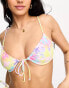 Фото #4 товара Miss Selfridge cup detail blurred floral bikini top