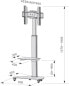 Techly Stojak podłogowy ICA-TR3WH 37'' - 70''