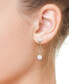 ფოტო #2 პროდუქტის EFFY® Freshwater Pearl (4 & 6mm) Rope Dangle Drop Earrings in 14k Gold
