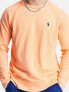 Фото #3 товара Polo Ralph Lauren lightweight sweatshirt with player logo in peach