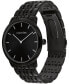 Men's Intrigue Black Stainless Steel Bracelet Watch 40mm