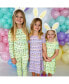 ფოტო #2 პროდუქტის Toddler| Child Girls Easter Isle Purple Short Sleeve Dress