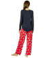 ფოტო #4 პროდუქტის Women's 3-Pc. Pajamas & Headband Set