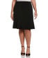 Plus Size A Line Flounce Skirt