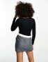 Фото #5 товара ASOS DESIGN seamless sculpting co-ord long sleeve v neck bodysuit in black