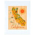 PETIT COLLAGE Painting California Map