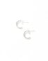 Фото #2 товара Kingsley Ryan 10mm diamante hoop earrings in sterling silver