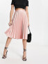 Фото #1 товара Closet London pleated midi skirt in mink