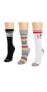 Women's 3 Pack Cotton Compression Crew Socks