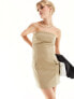 Фото #3 товара 4th & Reckless tailored bandeau pocket detail mini dress in camel