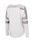 ფოტო #4 პროდუქტის Women's White Indiana Hoosiers Trey Dolman Long Sleeve T-shirt