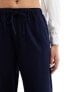 Фото #9 товара Stradivarius tailored pull on trouser in navy