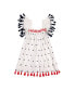 Фото #1 товара Платье для малышей Mer St. Barth Serena с красной, белой и синей вышивкой