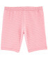 Kid Striped Bike Shorts 10