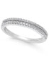 ფოტო #1 პროდუქტის Diamond Double Row Band in (1/4 ct. t.w.) in 14k Gold, White Gold or Rose Gold