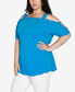 Фото #2 товара Plus Size Cold Shoulder Top