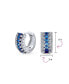Фото #4 товара Серьги Bling Jewelry в стиле арт-деко с синими сапфирами и циркониями