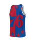 Фото #4 товара Men's Allen Iverson Royal and Red Philadelphia 76ers Sublimated Player Tank Top