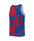 ფოტო #4 პროდუქტის Men's Allen Iverson Royal and Red Philadelphia 76ers Sublimated Player Tank Top