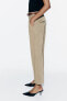 Belted chino trousers