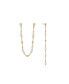 ფოტო #1 პროდუქტის Double Piercing Freshwater Pearl and 18K Gold Plated Earrings