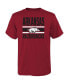 ფოტო #4 პროდუქტის Big Boys Cardinal, Black Arkansas Razorbacks Fan Wave T-shirt Combo Pack