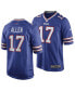 Фото #1 товара Men's Josh Allen Buffalo Bills Game Jersey