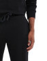 Emporio Armani bodywear co-ord crew neck textured jogger in black