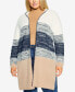 Фото #1 товара Plus Size Camryn Hooded Cardigan Sweater