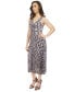 Фото #5 товара Платье средней длины Michael Kors с плиссировкой и принтом под кожу змеи