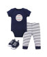 Boys Bodysuit, Pant and Shoe Set