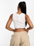 Фото #3 товара Vero Moda waist strap detail top in white