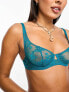 ASOS DESIGN Cate lace underwired bra in teal