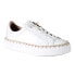 Фото #2 товара Diba True Em Belish Platform Lace Up Womens White Sneakers Casual Shoes 72035-1