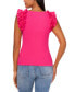 ფოტო #5 პროდუქტის Women's Ruffle Rib Knit Tank