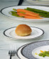 Фото #2 товара Rochelle Platinum Set of 4 Bread Butter and Appetizer Plates, Service For 4