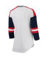 ფოტო #5 პროდუქტის Women's White and Red Minnesota Twins Base Runner 3/4-Sleeve V-Neck T-shirt