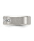 ფოტო #2 პროდუქტის Titanium Brushed and Polished with CZ Wedding Band Ring