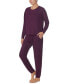 Woman's 2-Pc. Long-Sleeve Jogger Pajamas Set