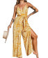 ფოტო #1 პროდუქტის Women's Tropical Sunshine Sleeveless Wide Leg Jumpsuit