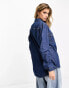 Parisian oversized denim shirt in blue