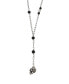 Фото #1 товара MR ETTIKA ox Chain Lariat with Lava Beads and Skull Charm