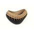 Vase Romimex Black Natural Ceramic Rattan 12 x 15 x 25 cm