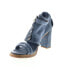 Фото #4 товара A.S.98 Bray A85005-101 Womens Blue Leather Hook & Loop Block Heels Shoes 9.5