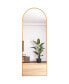 65" Arched Full Length Mirror Floor Dressing Mirror - Golden Золотистый, 1 Count - фото #1