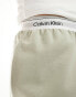 Calvin Klein modern cotton sleep shorts in beige grey